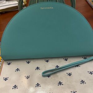 Tiffany & Co. Teal Wristlet Clutch